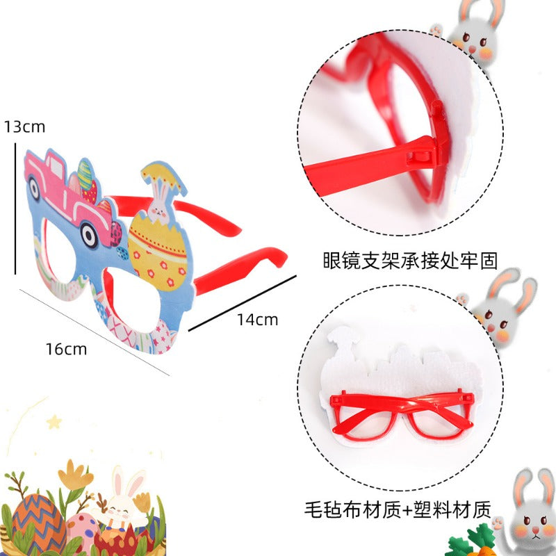 Wholesale Easter Glasses Children Adult Holiday Party Decoration Supplies Rabbit Egg Glasses Frame